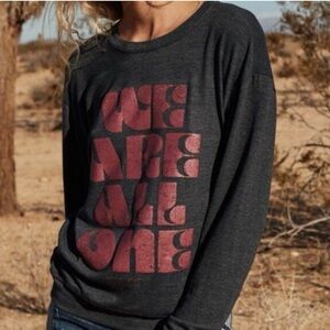 Spiritual Gangster WE ARE ALL ONE long sleeve top, Small, Made in USA.